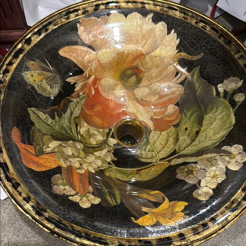 Lesley Roy Lepidoptera Capri Bowl NWOT Signed